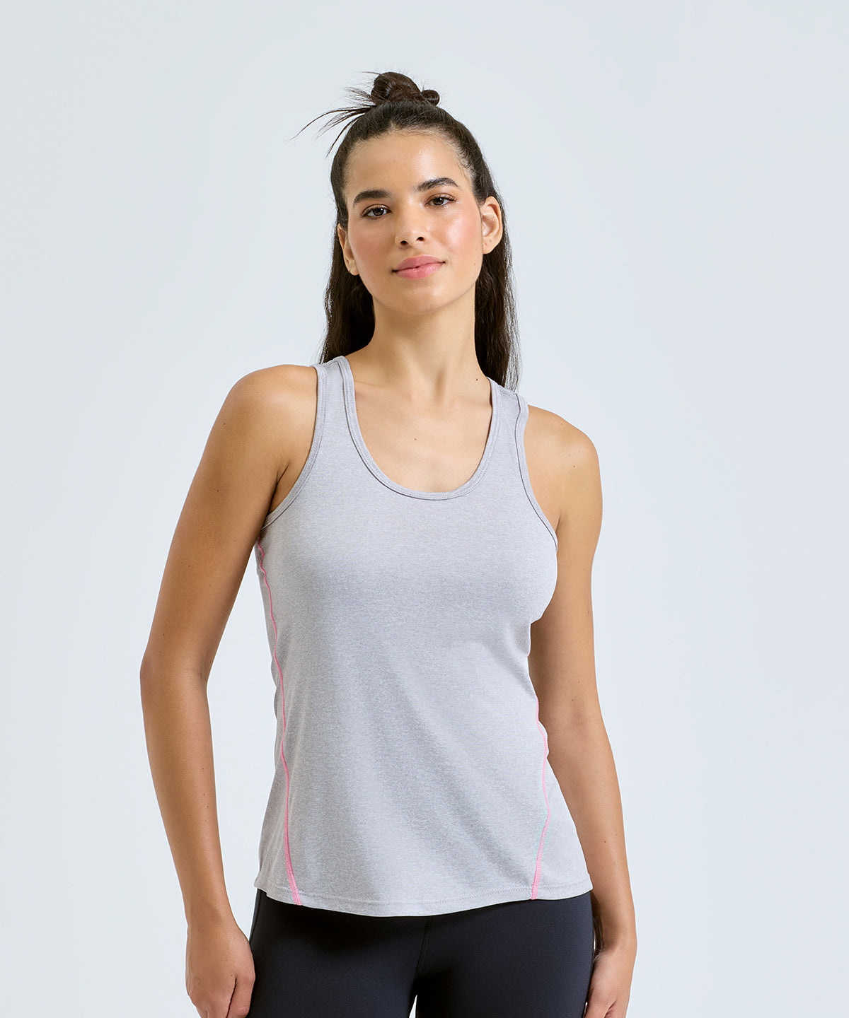 TriDri Women's laser cut vest, lifestyle photo