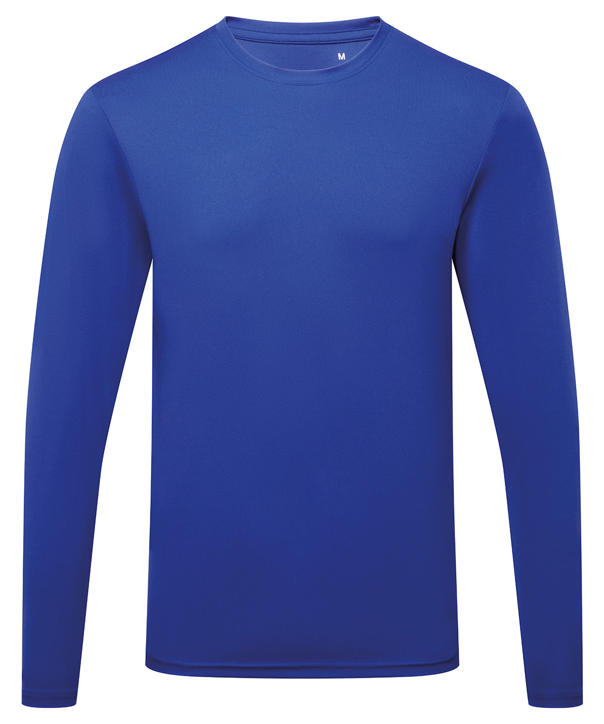 TriDri Men's long sleeve performance t-shirt in Royal, front view