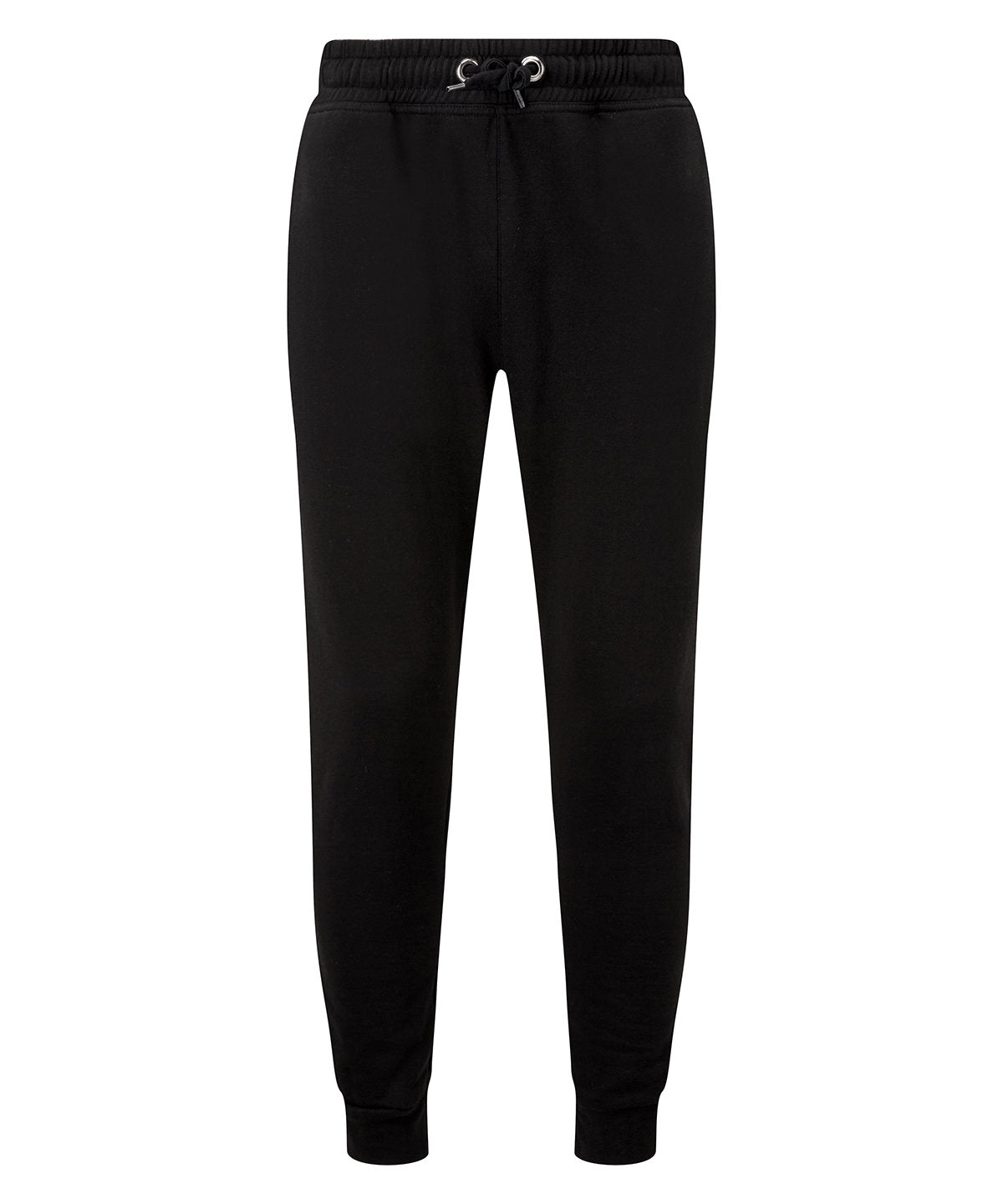 TriDri Men's fitted joggers in Heather Grey, lifestyle photo