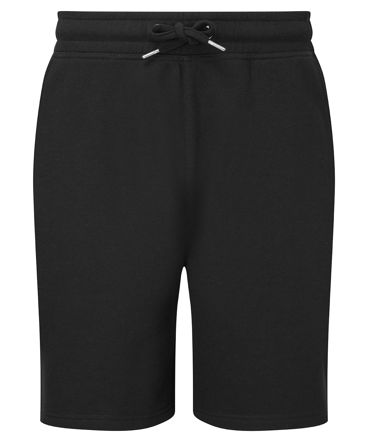 TriDri Men's jogger shorts in Black, front view
