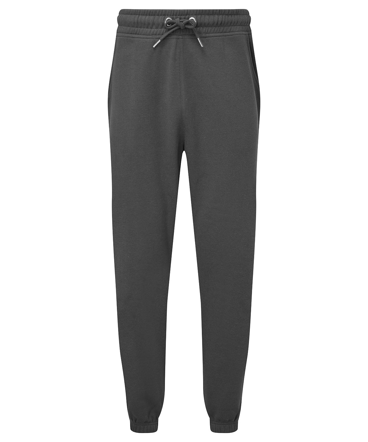 TriDri Men's classic joggers in Charcoal, front view