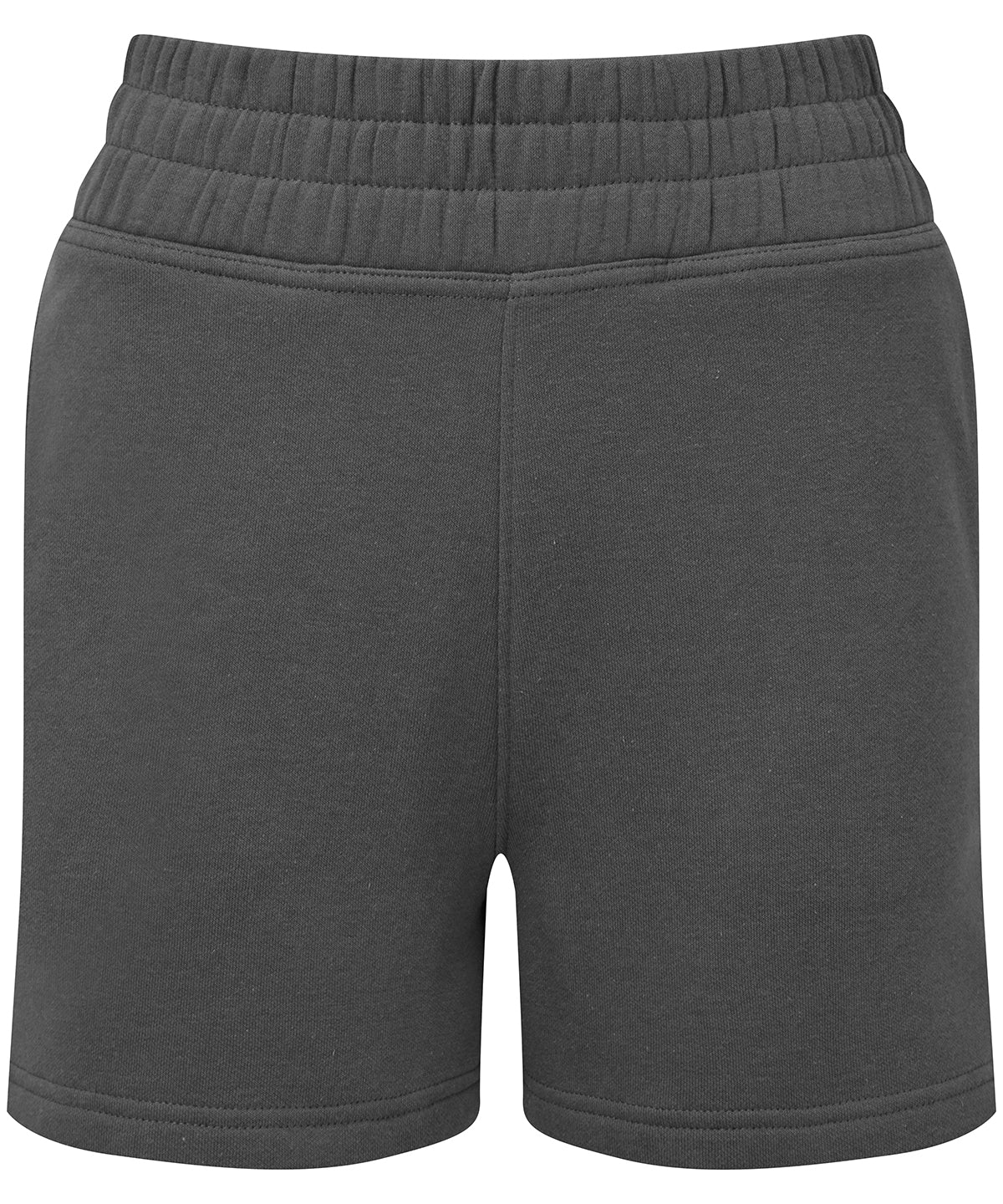 TriDri Women's jogger shorts in Charcoal, front view