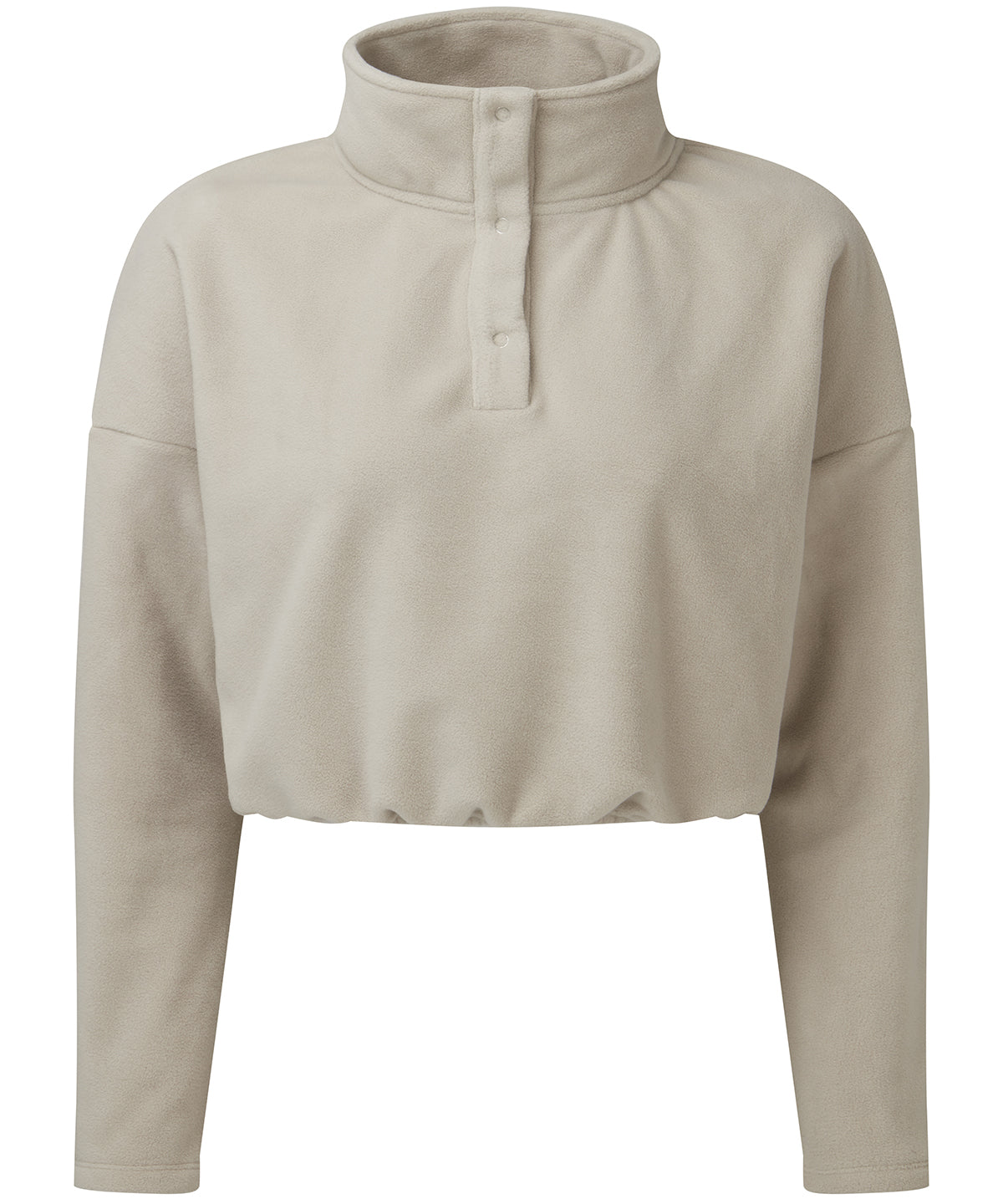 TriDri Women's cropped fleece in Nude, front view