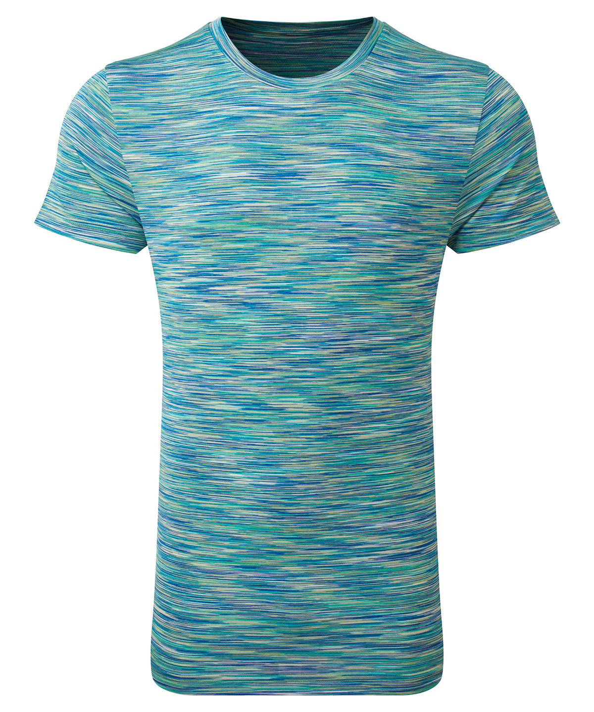 TriDri Space dye performance t-shirt, lifestyle photo