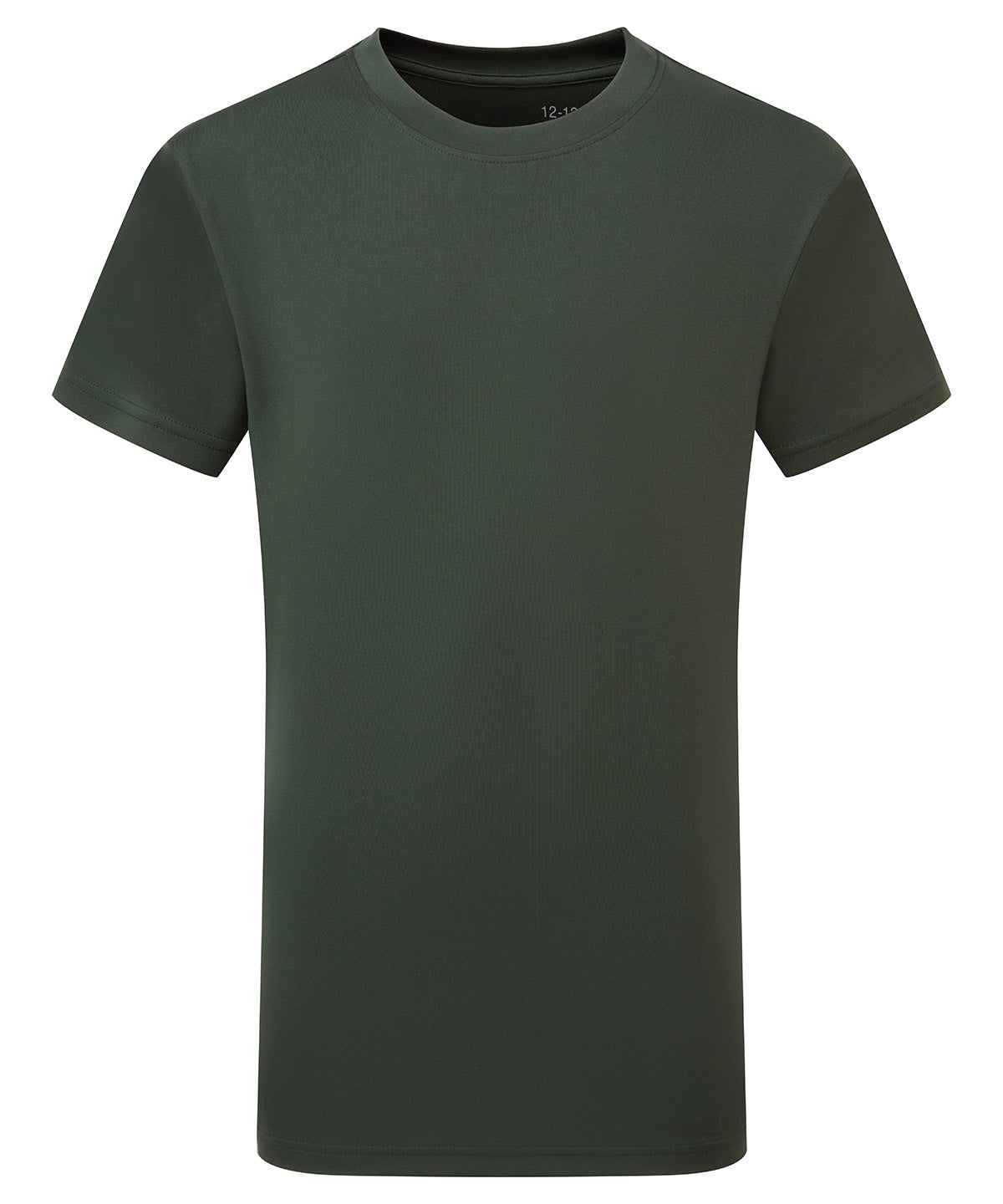 TriDri Kids performance t-shirt in Bottle, front view