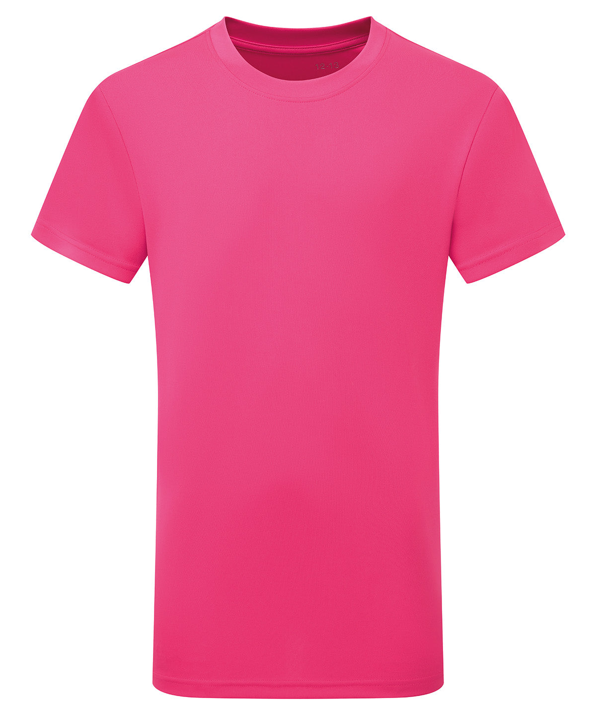 TriDri Kids performance t-shirt in Hot Pink, front view