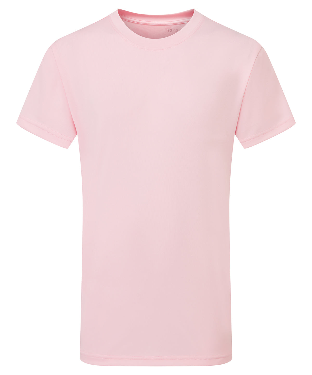 TriDri Kids performance t-shirt in Light Pink, front view
