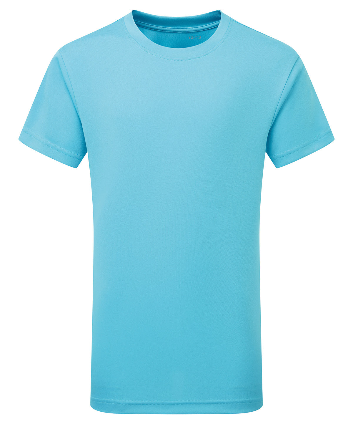 TriDri Kids performance t-shirt in Turquoise, front view