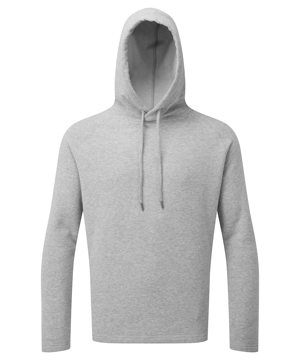 TriDri Hoodie in Heather Grey, front view