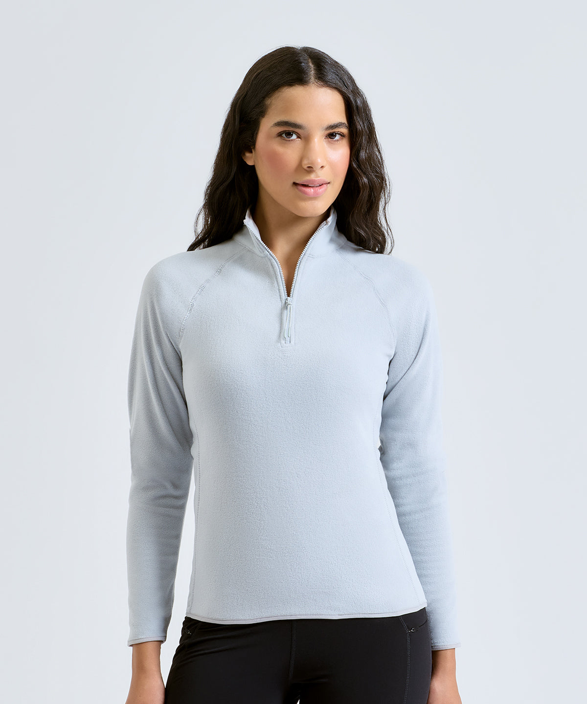 TriDri Women's elements active fitted fleece, lifestyle photo
