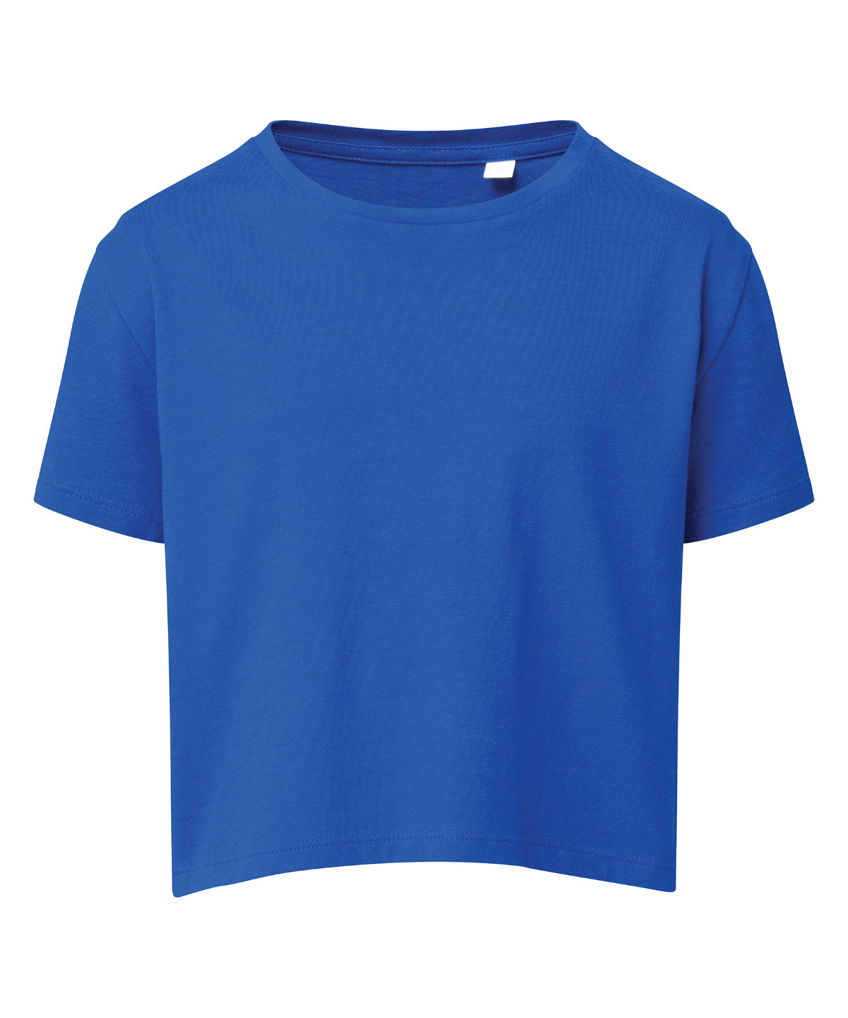 TriDri Kids boxy tee in Royal, front view