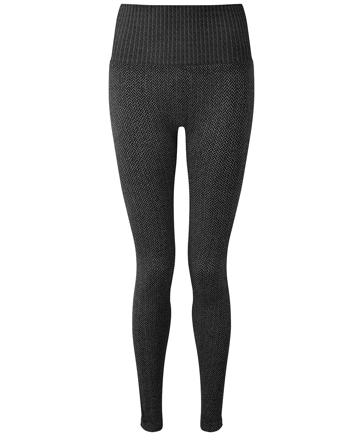 TriDri Women's knitted city leggings in Charcoal, front view