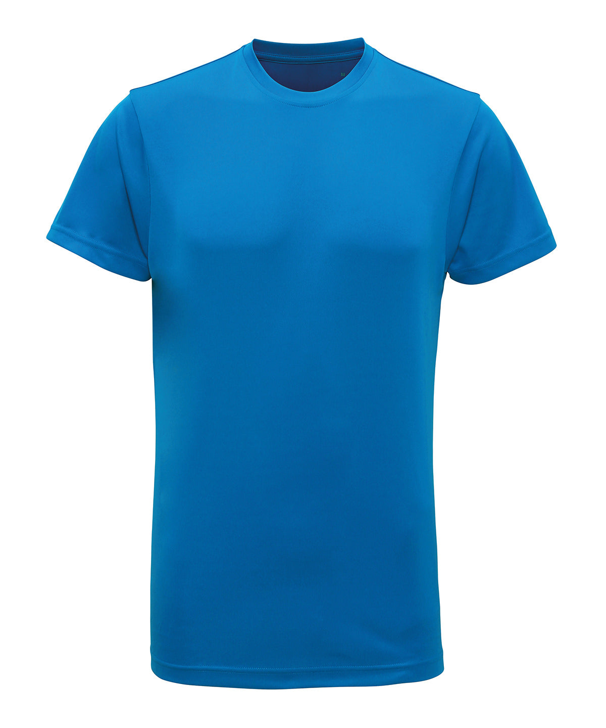 TriDri Men's recycled performance t-shirt in Sapphire, front view
