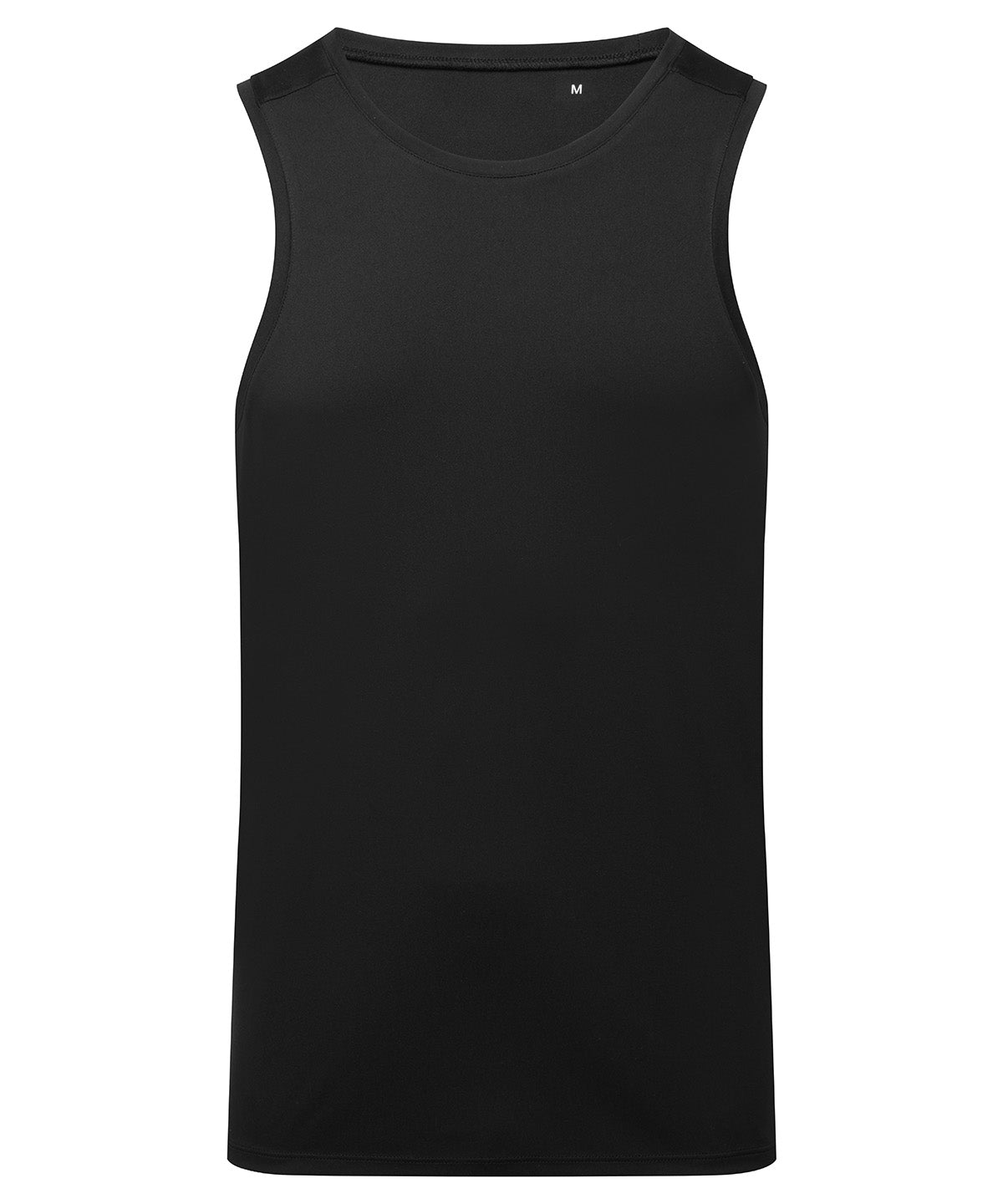 TriDri Ion-charge performance vest in Black, front view