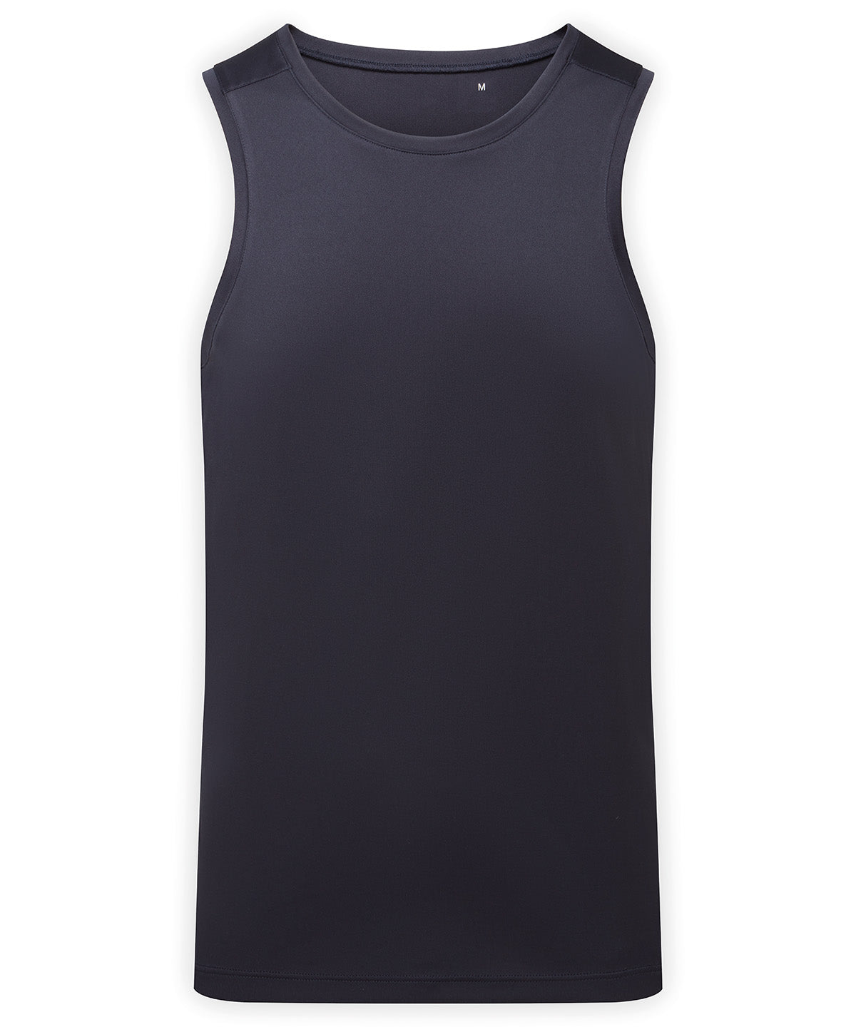 TriDri Ion-charge performance vest in French Navy, front view
