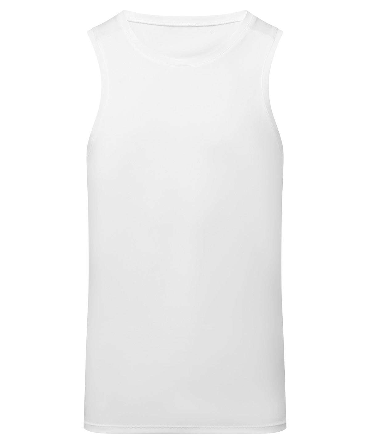 TriDri Ion-charge performance vest in White, front view