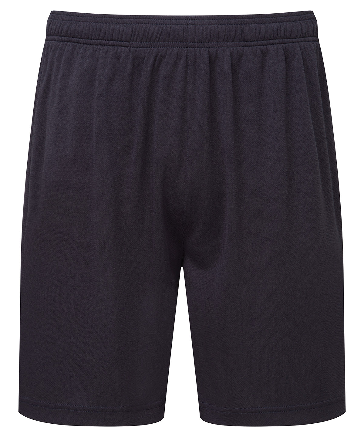 TriDri Ion-charge performance shorts in French Navy, front view