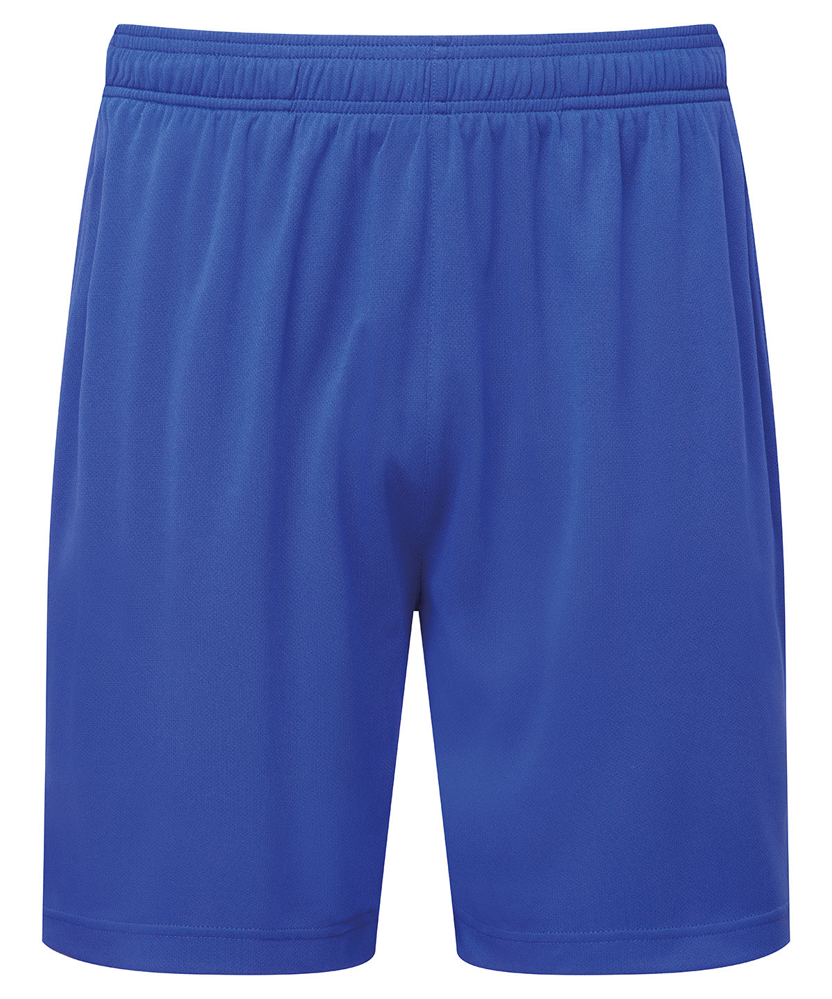 TriDri Ion-charge performance shorts in Royal, front view
