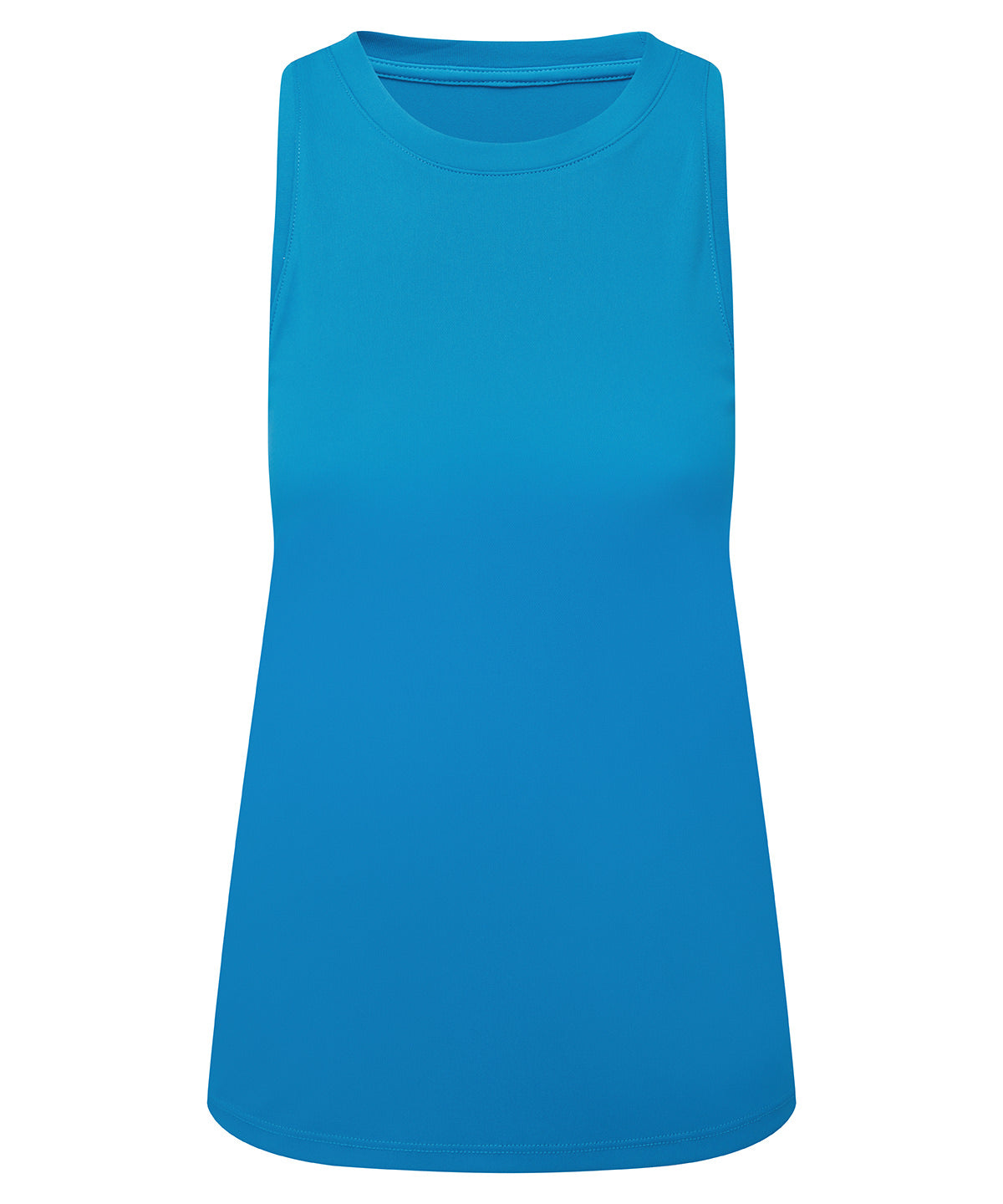 TriDri Women's ion-charge easy fit tank top in Sapphire, front view