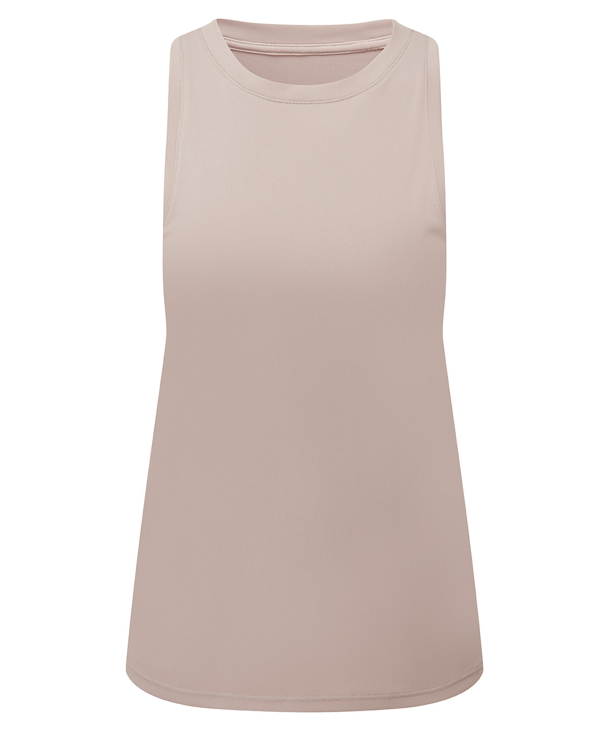 TriDri Women's ion-charge easy fit tank top in Stone, front view
