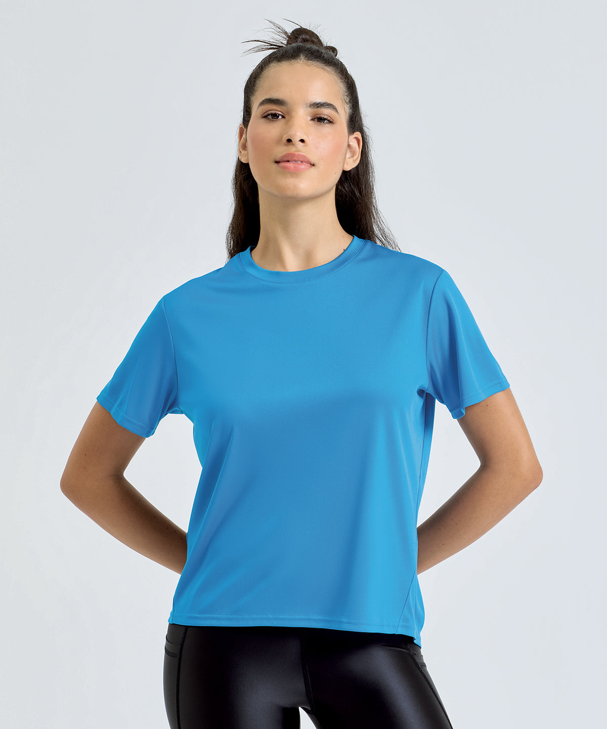 TriDri Women’s ion-charge easy fit tee, lifestyle photo