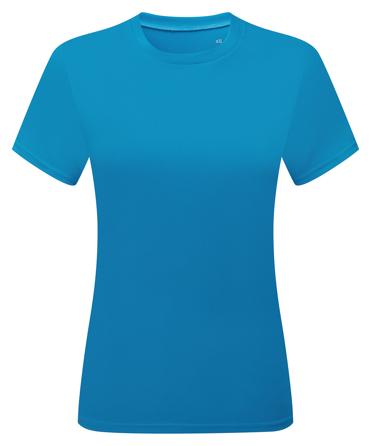 TriDri Women’s ion-charge easy fit tee in Sapphire, front view