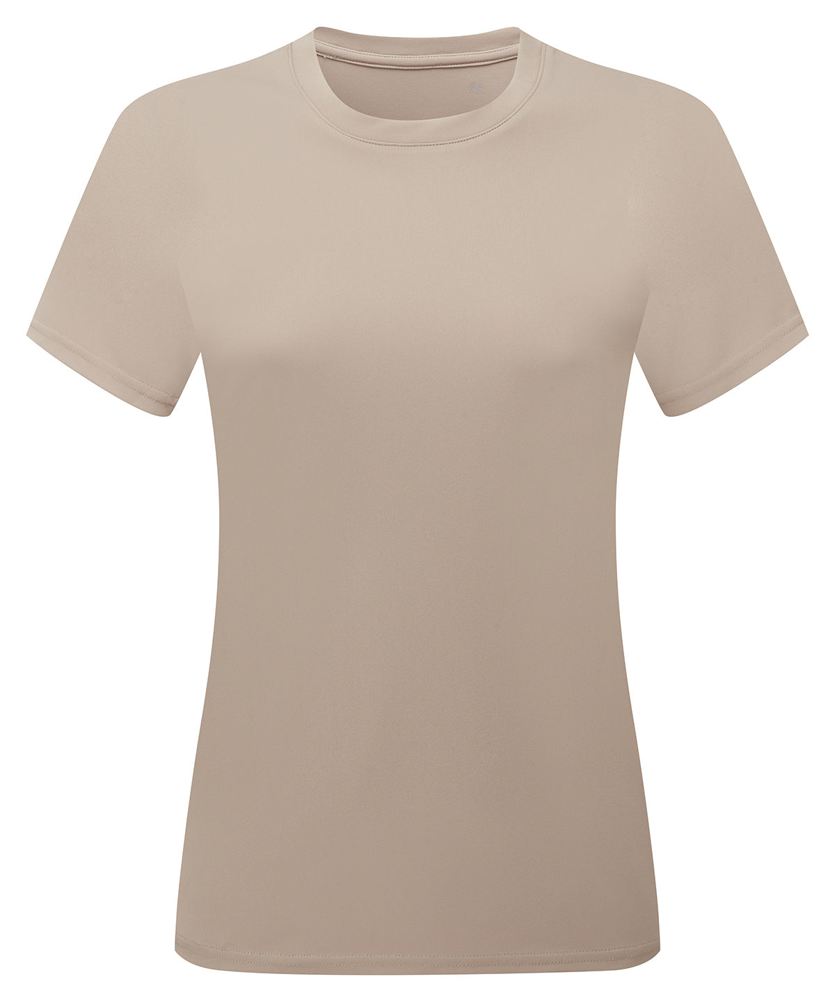 TriDri Women’s ion-charge easy fit tee in Stone, front view