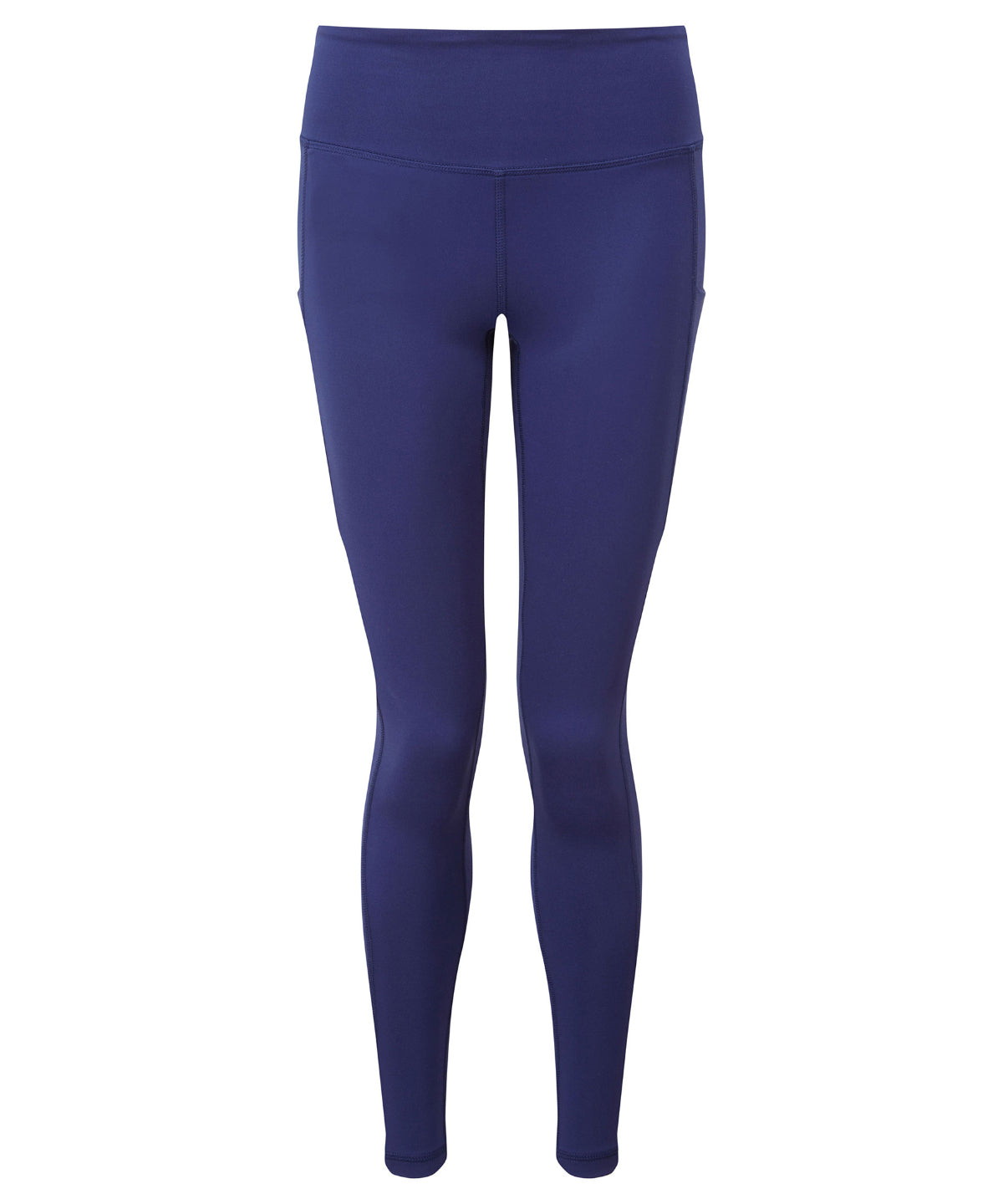 TriDri Women's recycled performance full-length leggings in Navy, front view