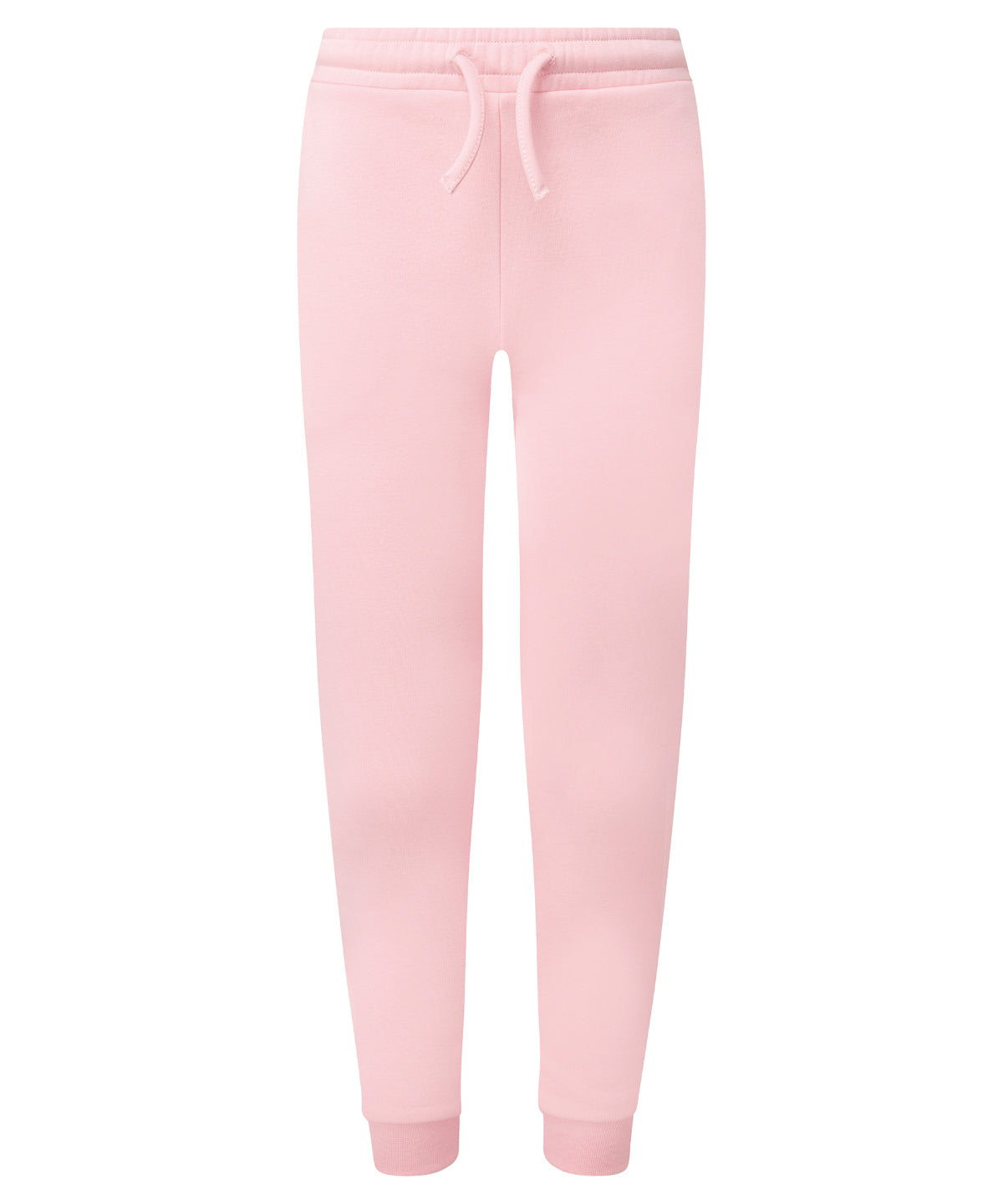 TriDri Kids recycled joggers in Light Pink, front view