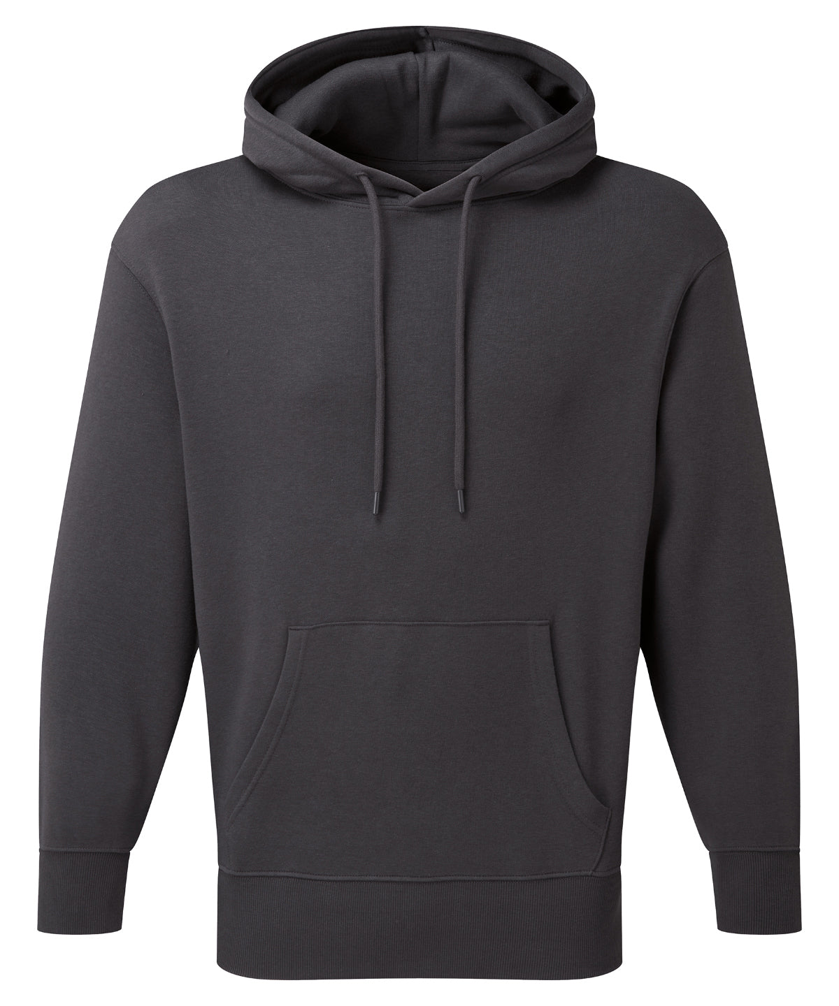 TriDri Recycled hoodie in Charcoal, front view
