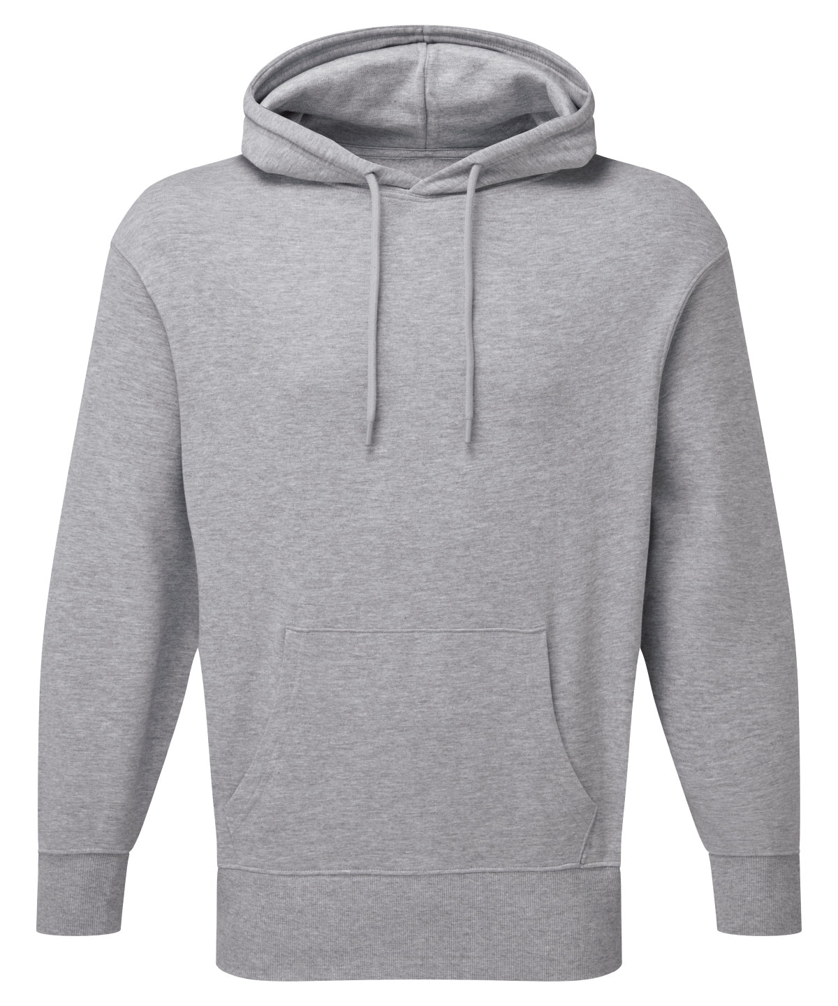 TriDri Recycled hoodie in Heather Grey, front view
