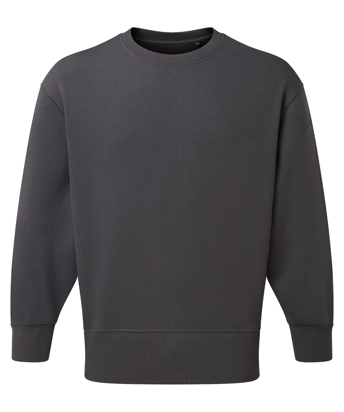 TriDri Recycled sweatshirt in Charcoal, front view
