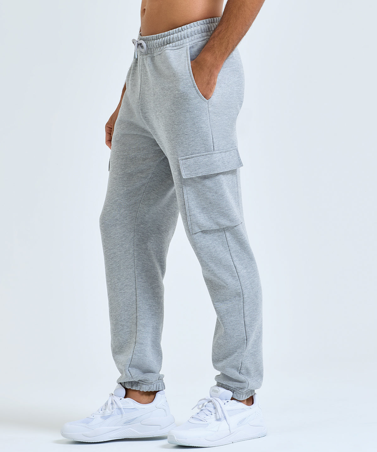 TriDri Cargo recycled joggers, lifestyle photo