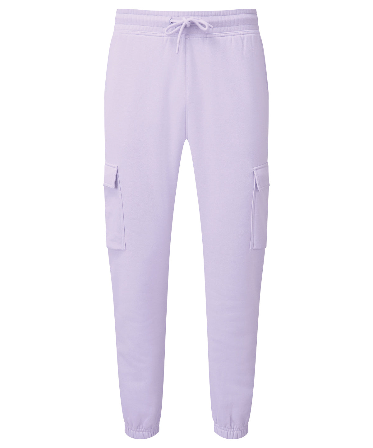 TriDri Cargo recycled joggers in Lilac, front view
