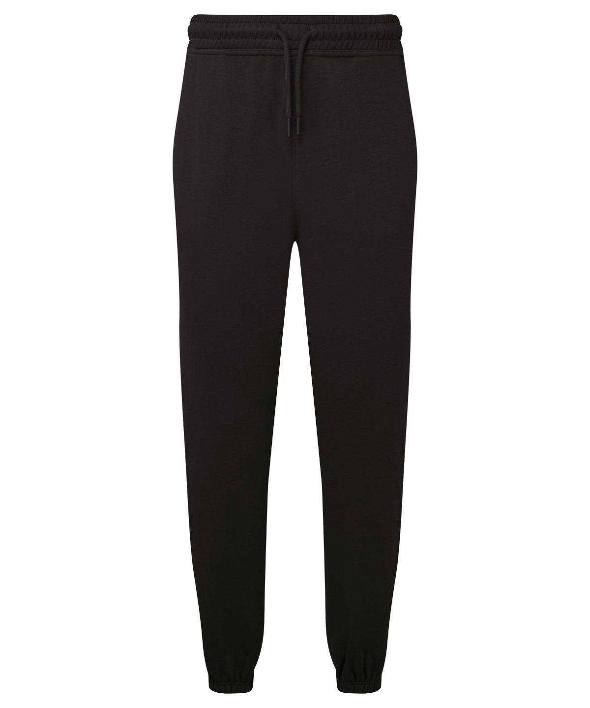 TriDri Recycled joggers in Black, front view