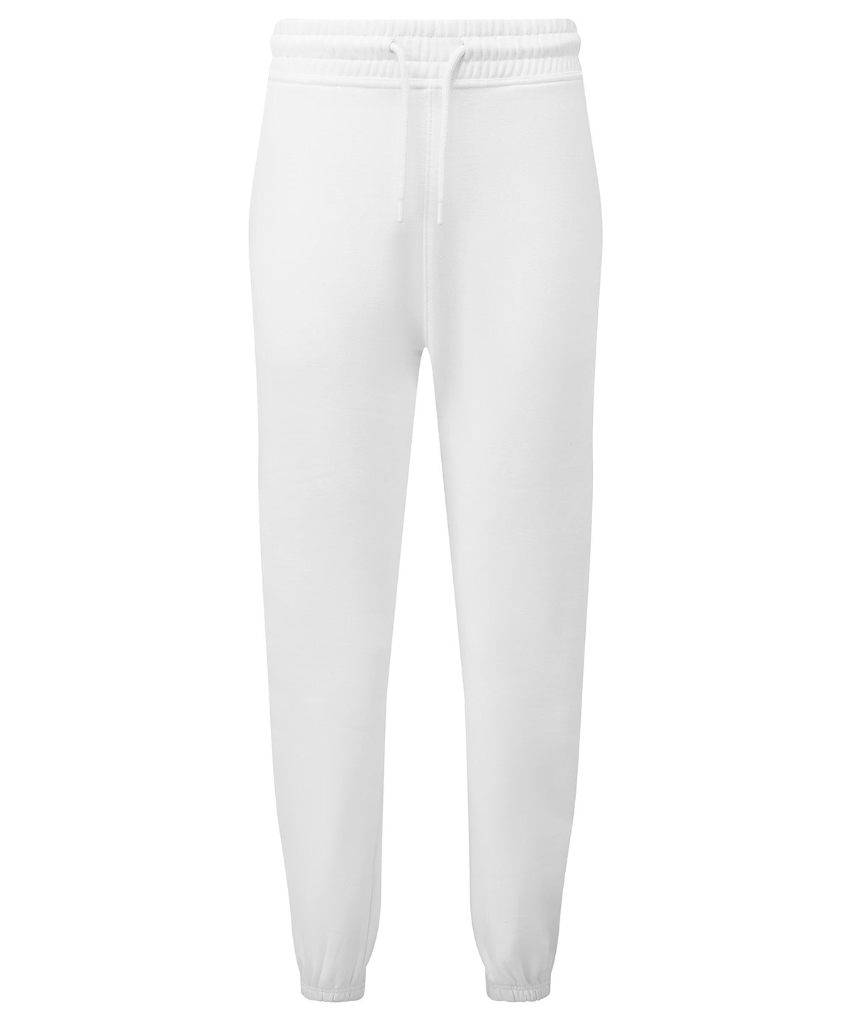 TriDri Recycled joggers in White, front view