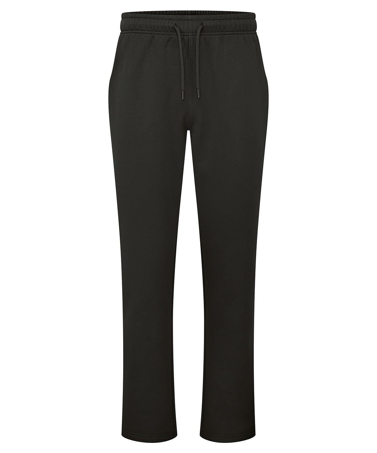 TriDri Straight leg joggers in Black, front view