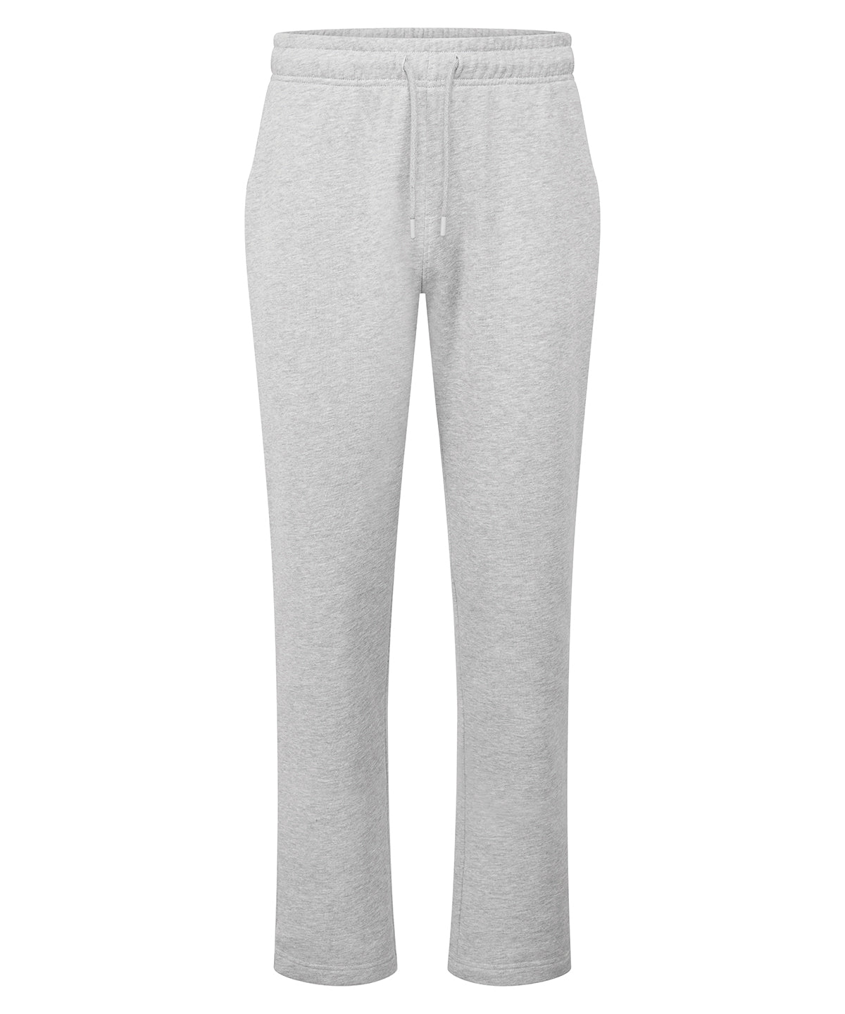 TriDri Straight leg joggers in Heather Grey, front view