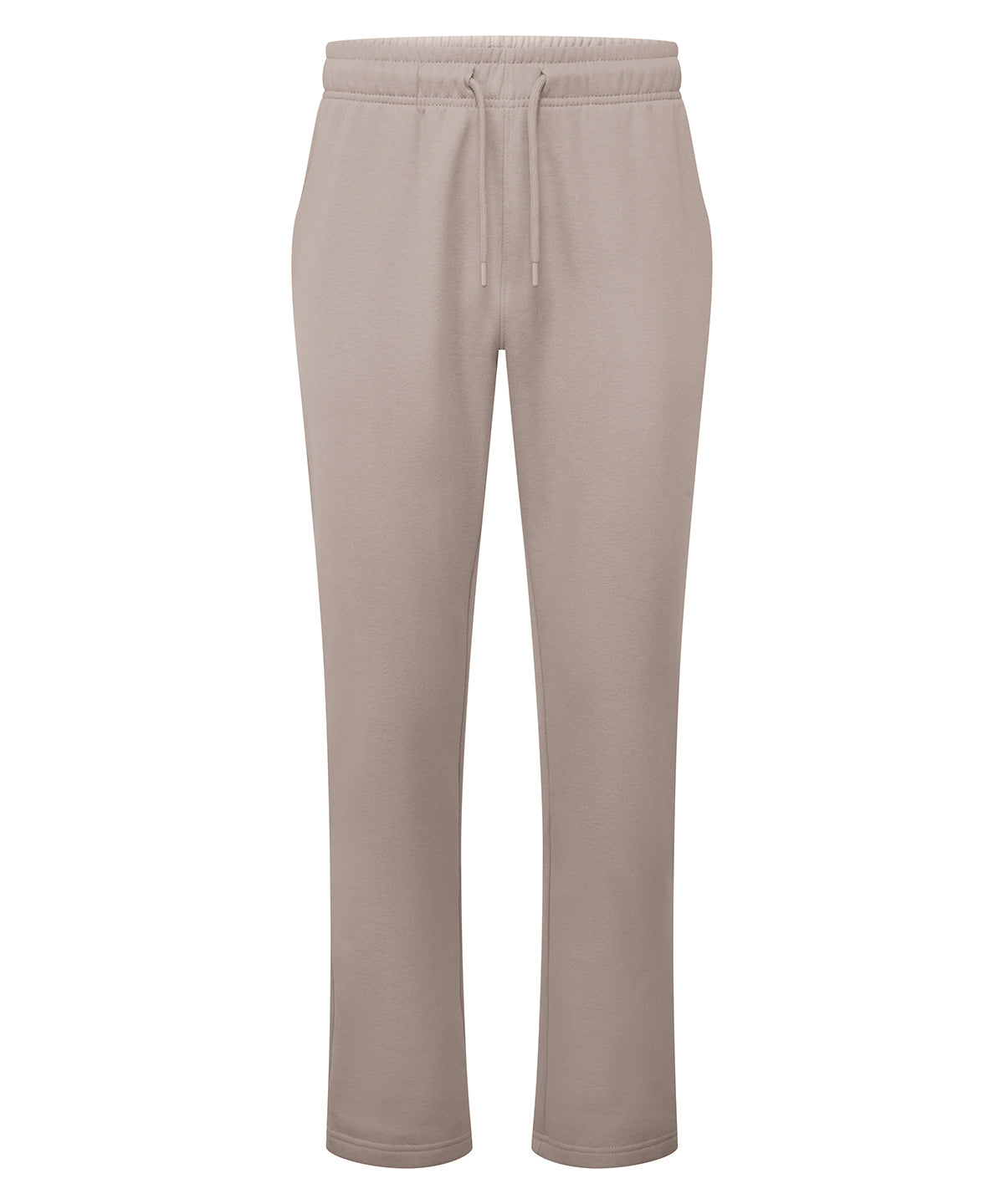 TriDri Straight leg joggers in Stone, front view