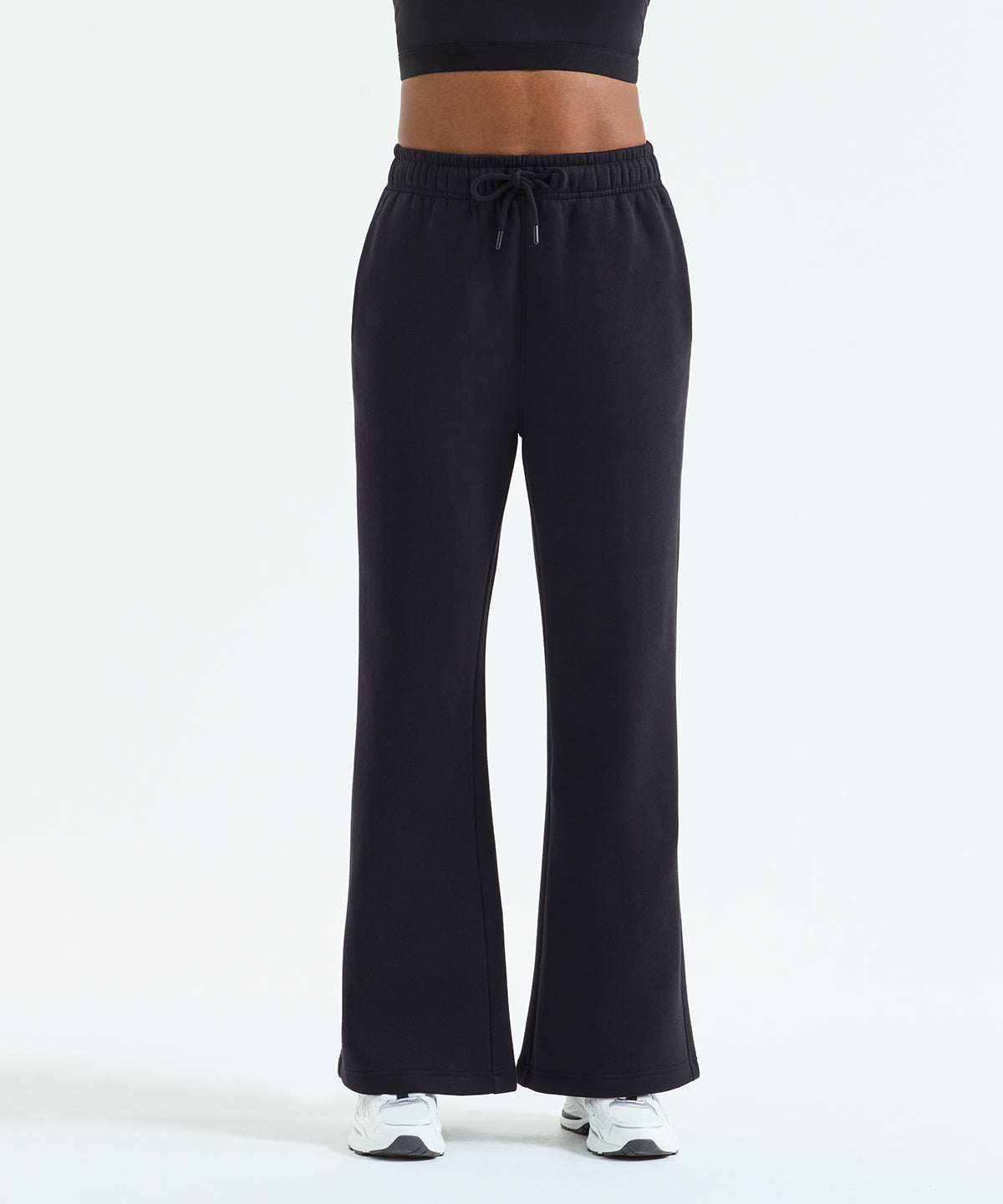 TriDri Women’s wide leg joggers, lifestyle photo