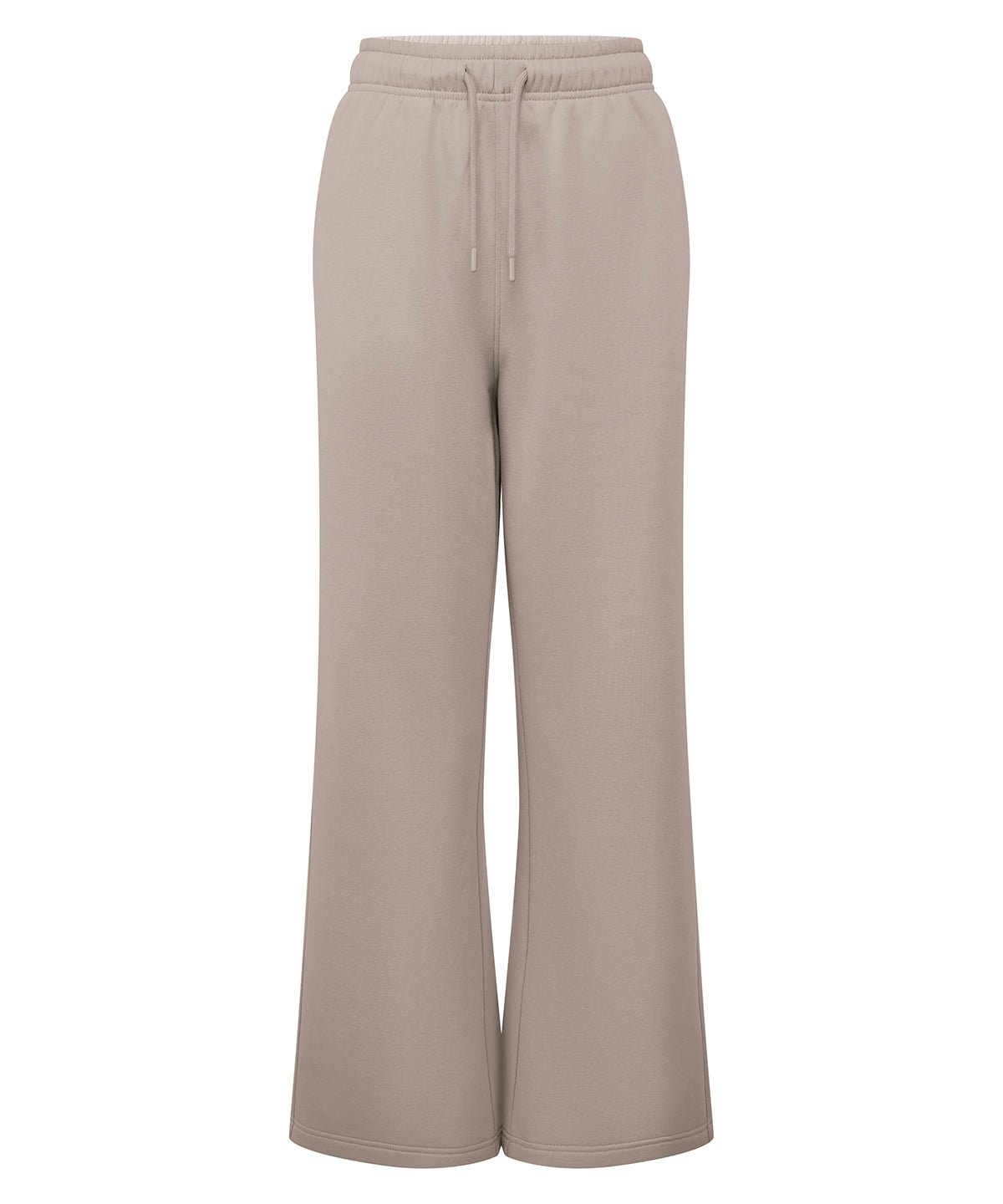 TriDri Women’s wide leg joggers in Stone, front view