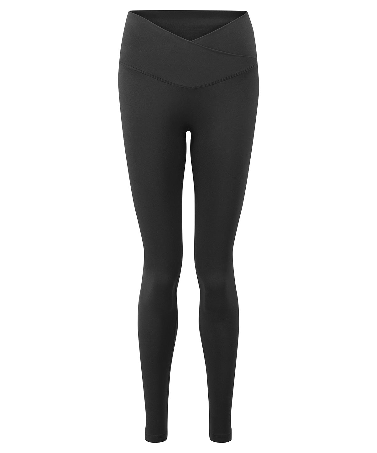 TriDri Women's recycled luxe leggings in Black, front view