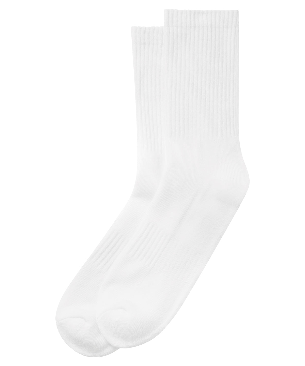 TriDri Crew socks in White, front view