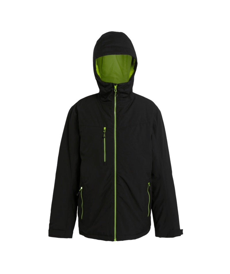 Regatta Professional - Navigate Waterproof Insulated Jacket - Black/LimeGreen