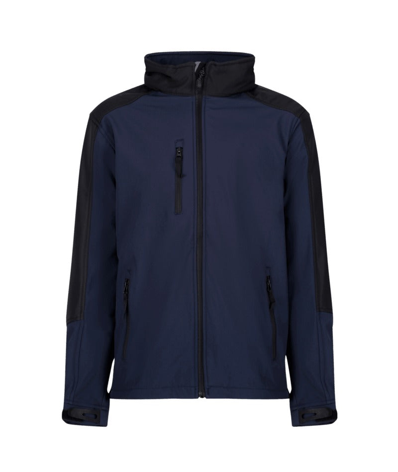 Regatta Professional - Hydroforce 3-Layer Membrane Hooded Softshell - Navy/Black