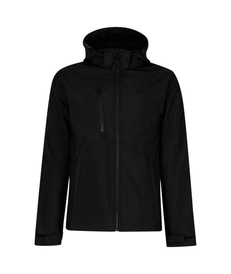 Regatta Professional - Venturer 3-Layer Hooded Printable Softshell Jacket - Black(Black)