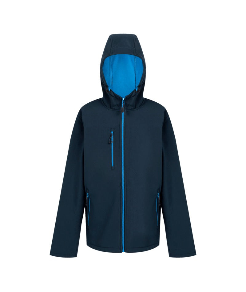 Regatta Professional - Navigate 2-Layer Hooded Softshell Jacket - Navy/French Blue