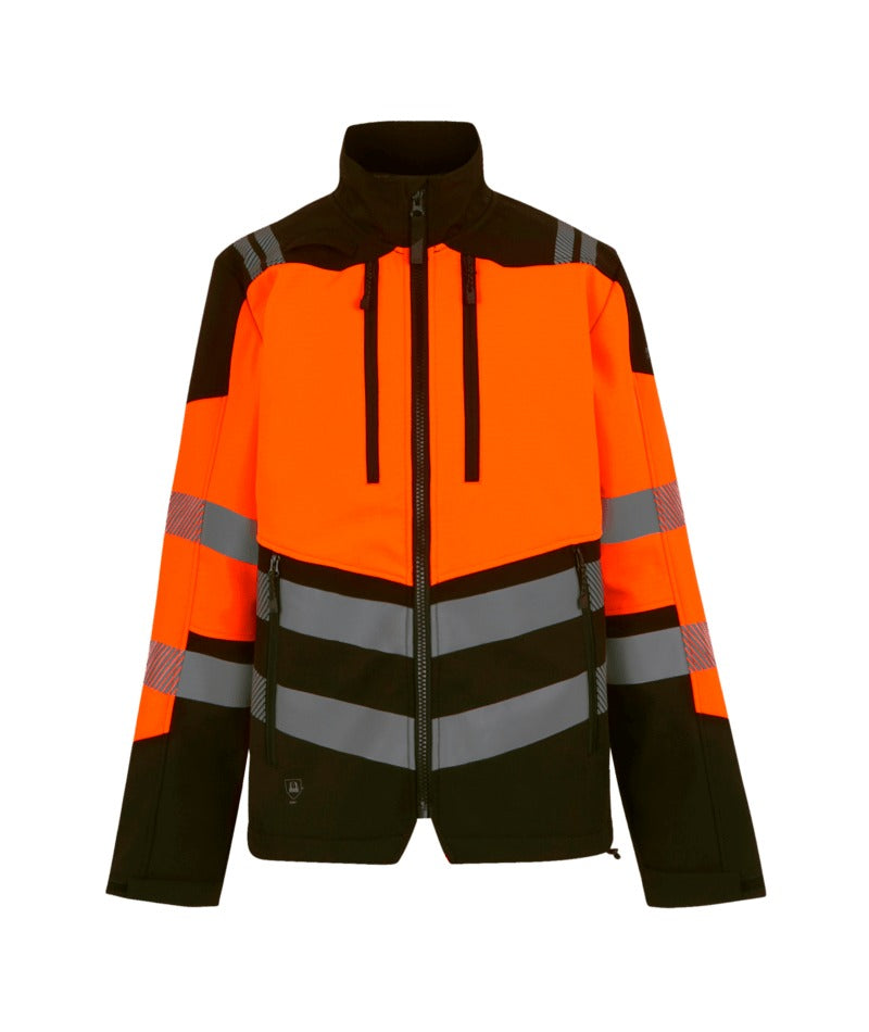 Regatta Professional - Hi-Vis X-Pro 3-Layer Softshell Jacket Class 2 - Black/Orange