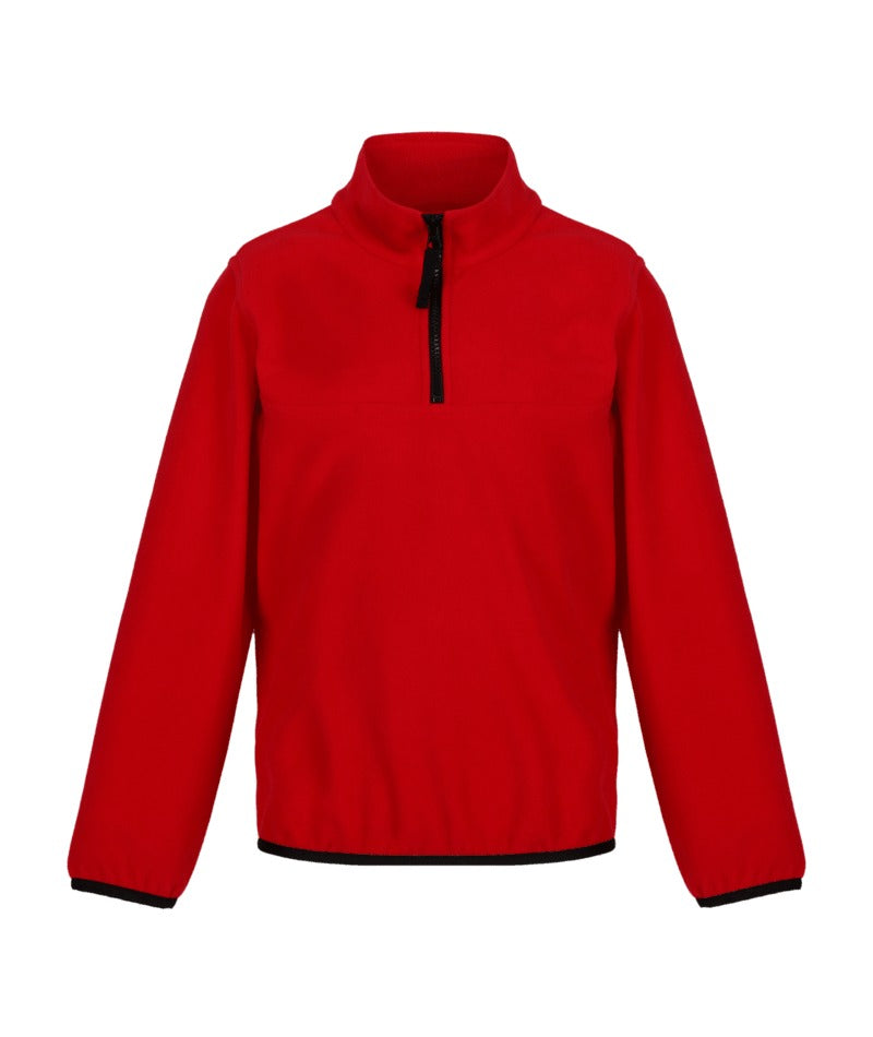 Regatta Professional - Kids' Half Zip Micro Fleece - Classic Red