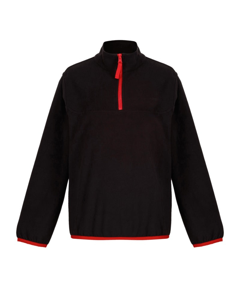 Regatta Professional - Kids' Half Zip Micro Fleece - Black